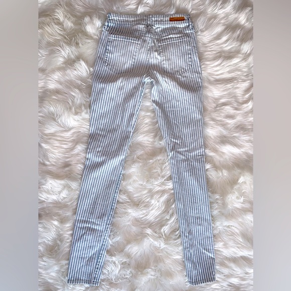 Articles of Society Blue and White Striped Skinny Jeans - Picture 2 of 8